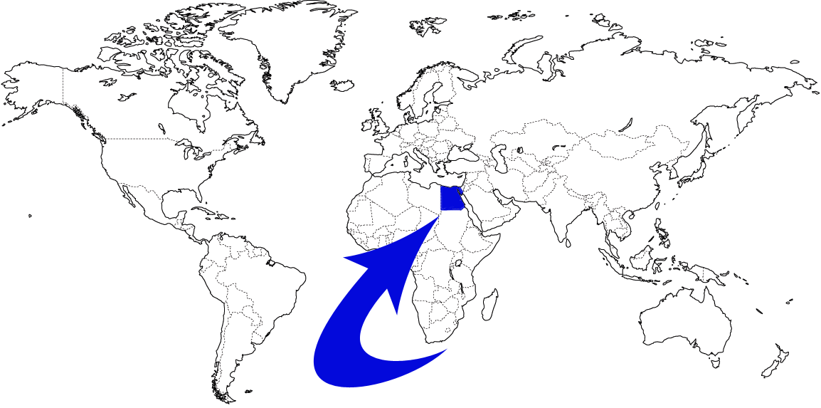 Egypt in World Map